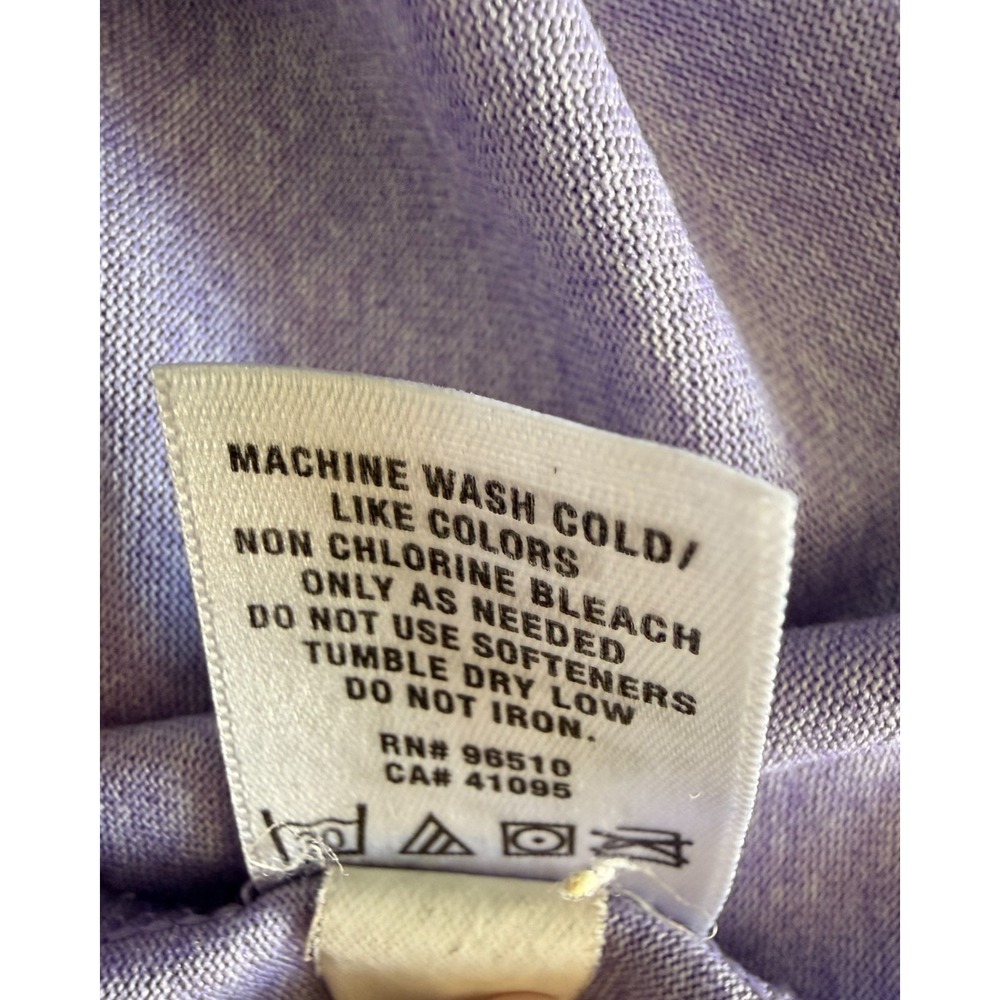 Under Armour Heather Lavender Short Sleeve V-Neck Performance Tee L? - Picture 5 of 5